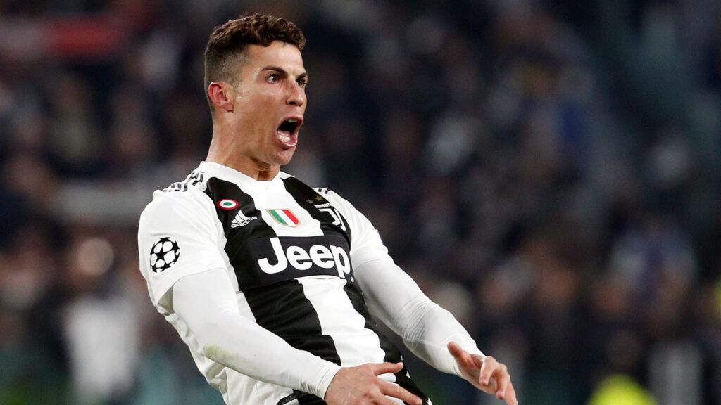 Soccer Ronaldo celebrates goal
