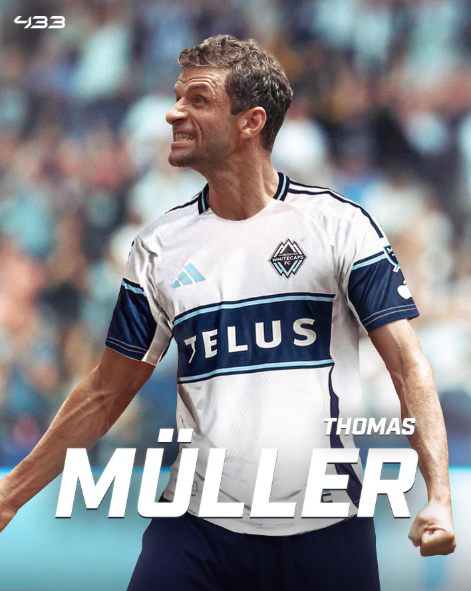 Here we go!三十五歲功勳戰將 Thomas Müller 奔赴北美,將與 Vancouver Whitecaps 簽約 3 2025 07 31 131009