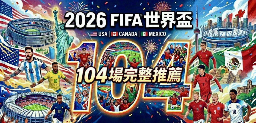 2026 FIFA世界盃 104場完整推薦
