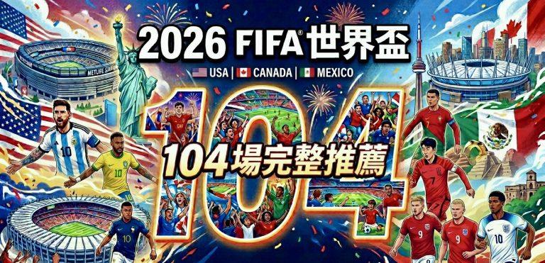 2026 FIFA世界盃 104場完整推薦